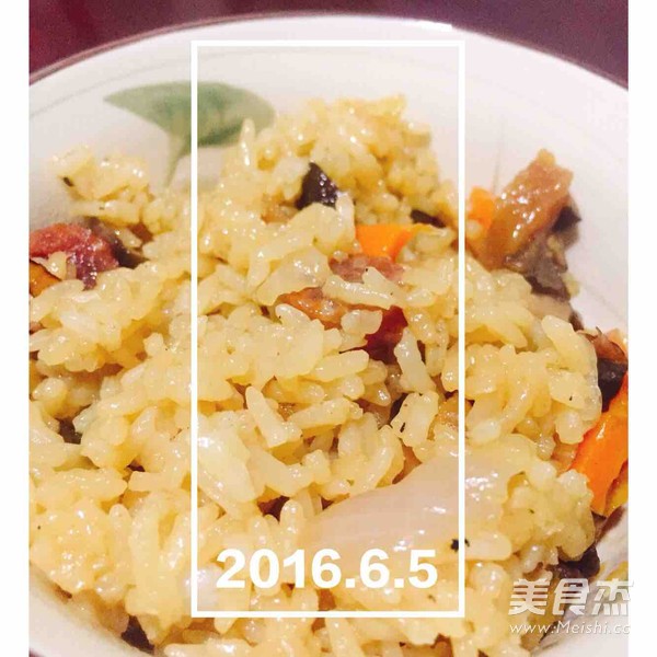香菇腊肠焖饭
