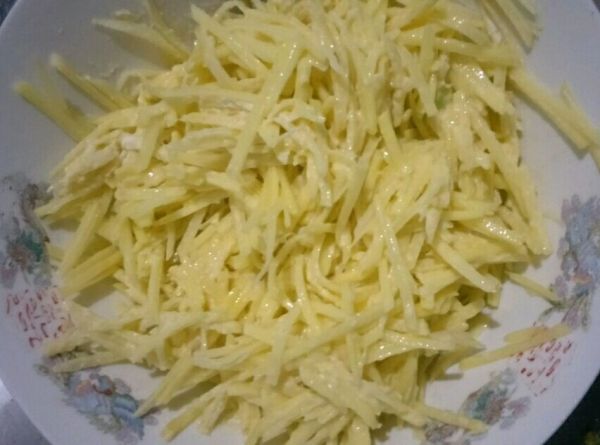 #10分钟早餐大挑战#土豆丝饼