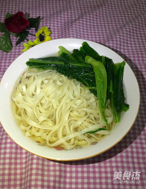 麦菜煮面的做法