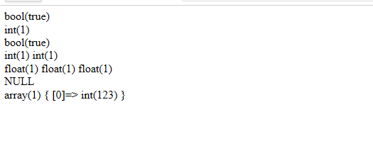 php数据类型临时转换