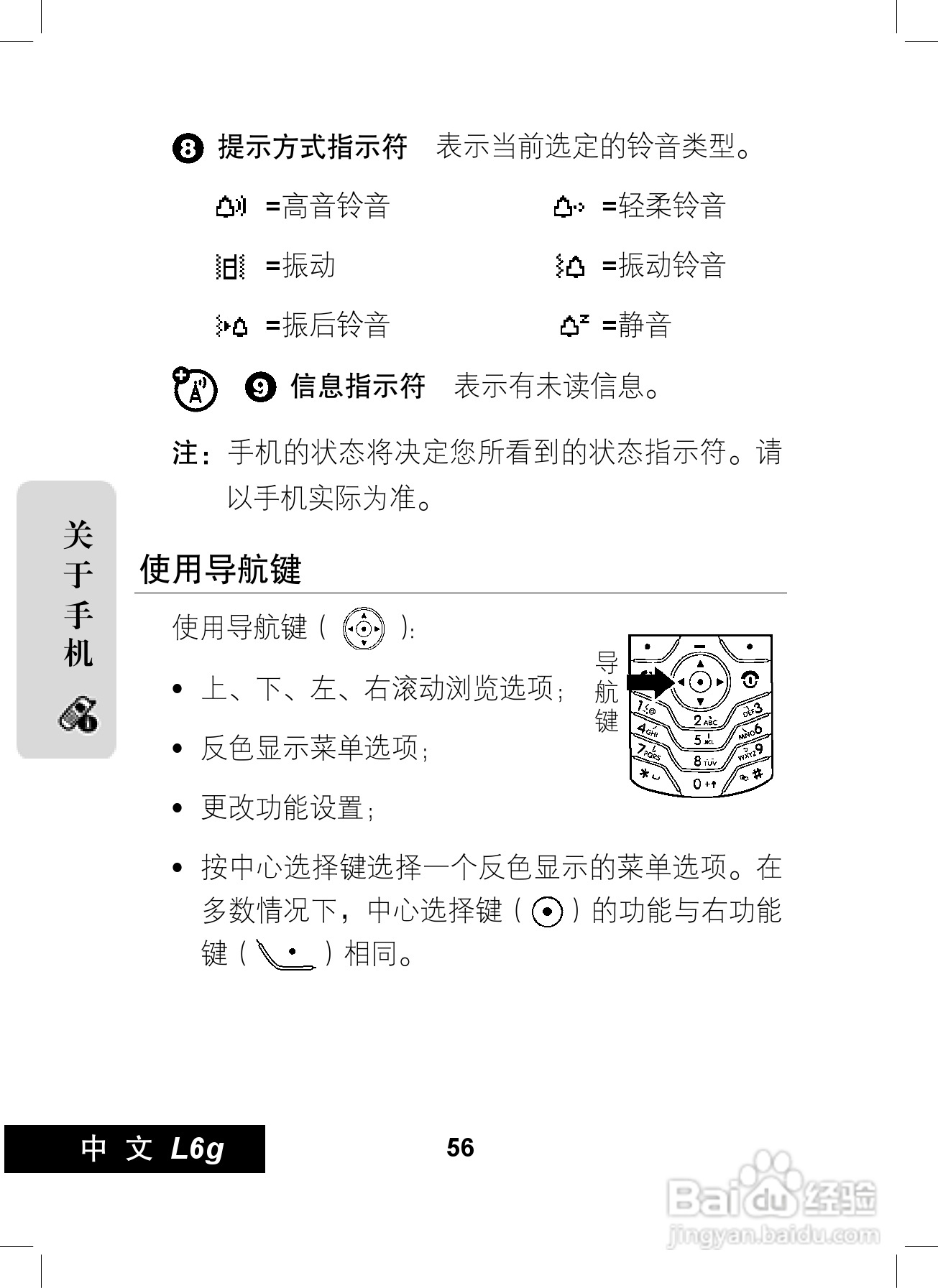 摩托罗拉L6G手机使用说明书:[6]