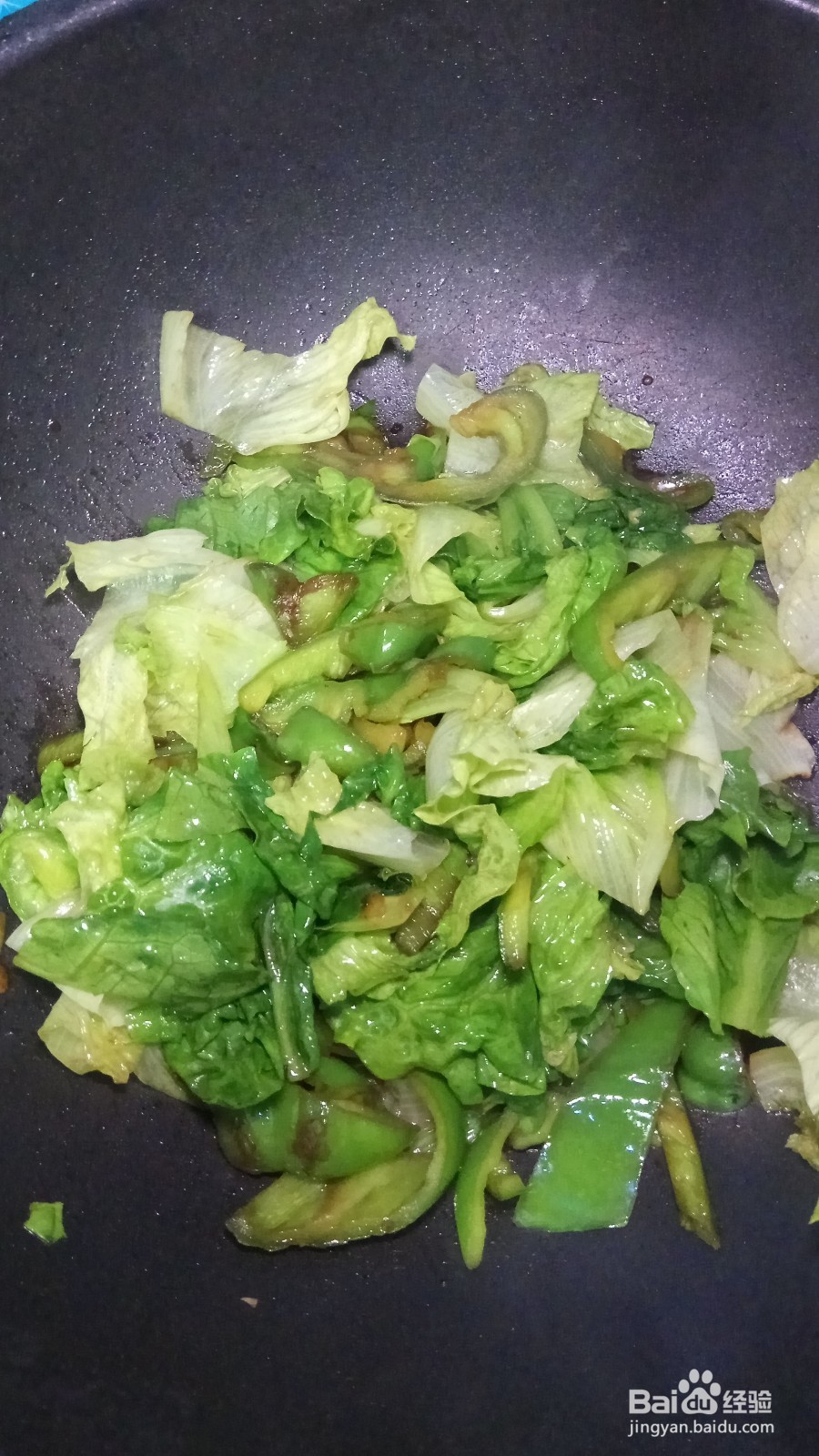 青椒炒生菜的做法
