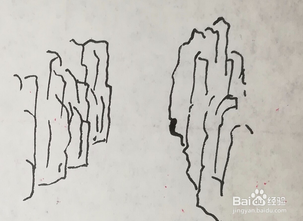 两岸青山碧水孤帆风景简笔画怎么画