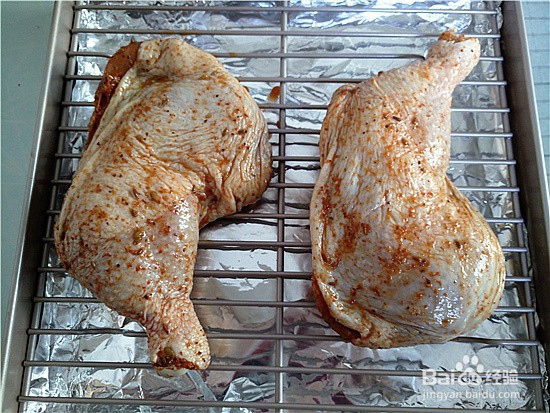 烤箱烤鸡全腿