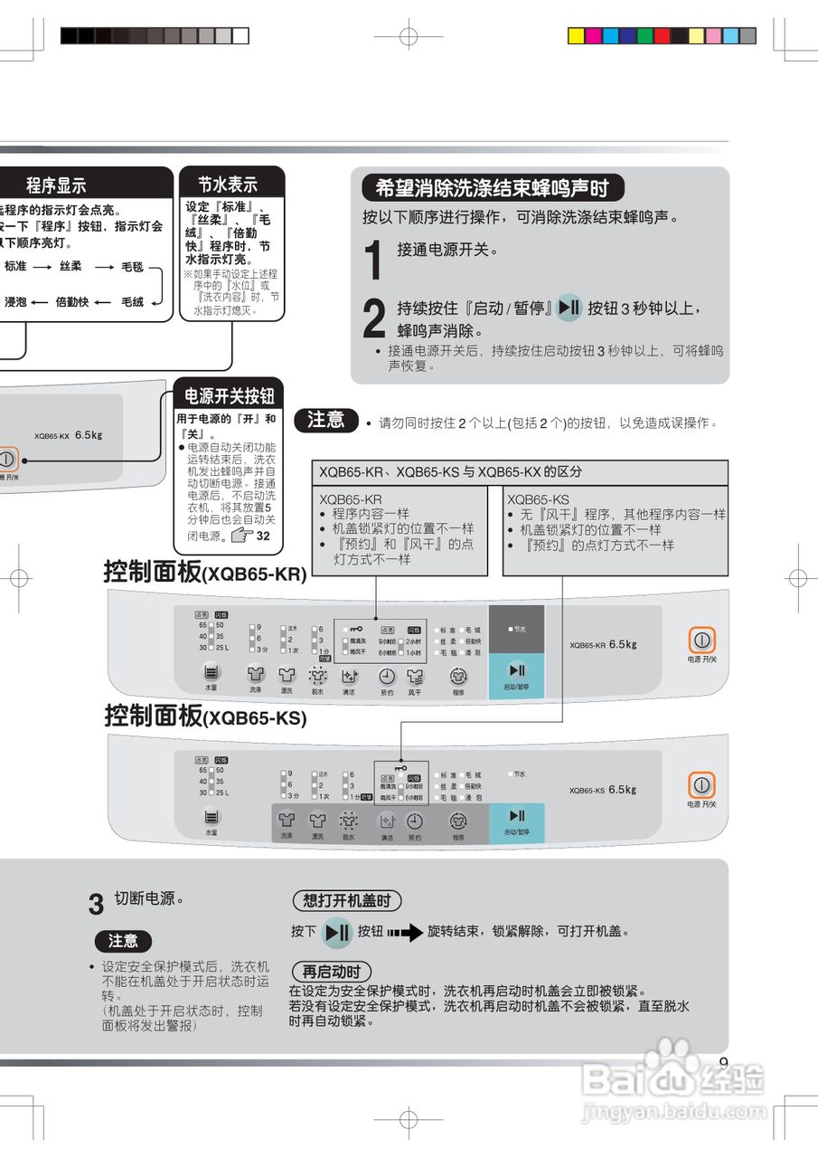 日立XQB65-KS洗衣机使用说明书:[1]