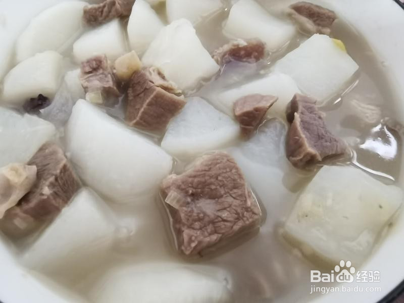 萝卜炖牛肉的做法