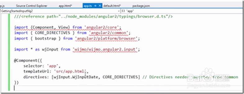 如何在Angular2下使用Wijmo Input控件