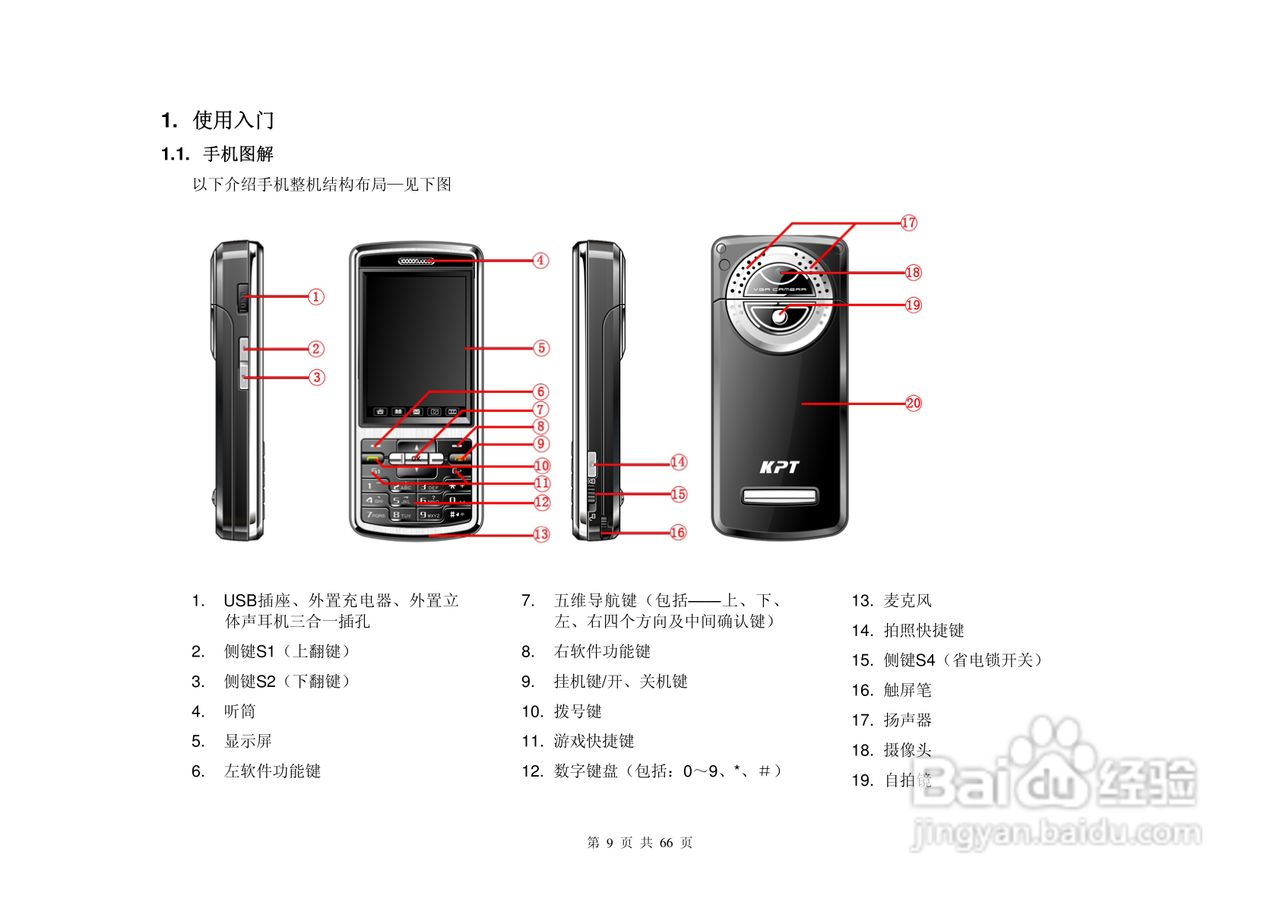 港利通手机KP162A型使用说明书:[1]