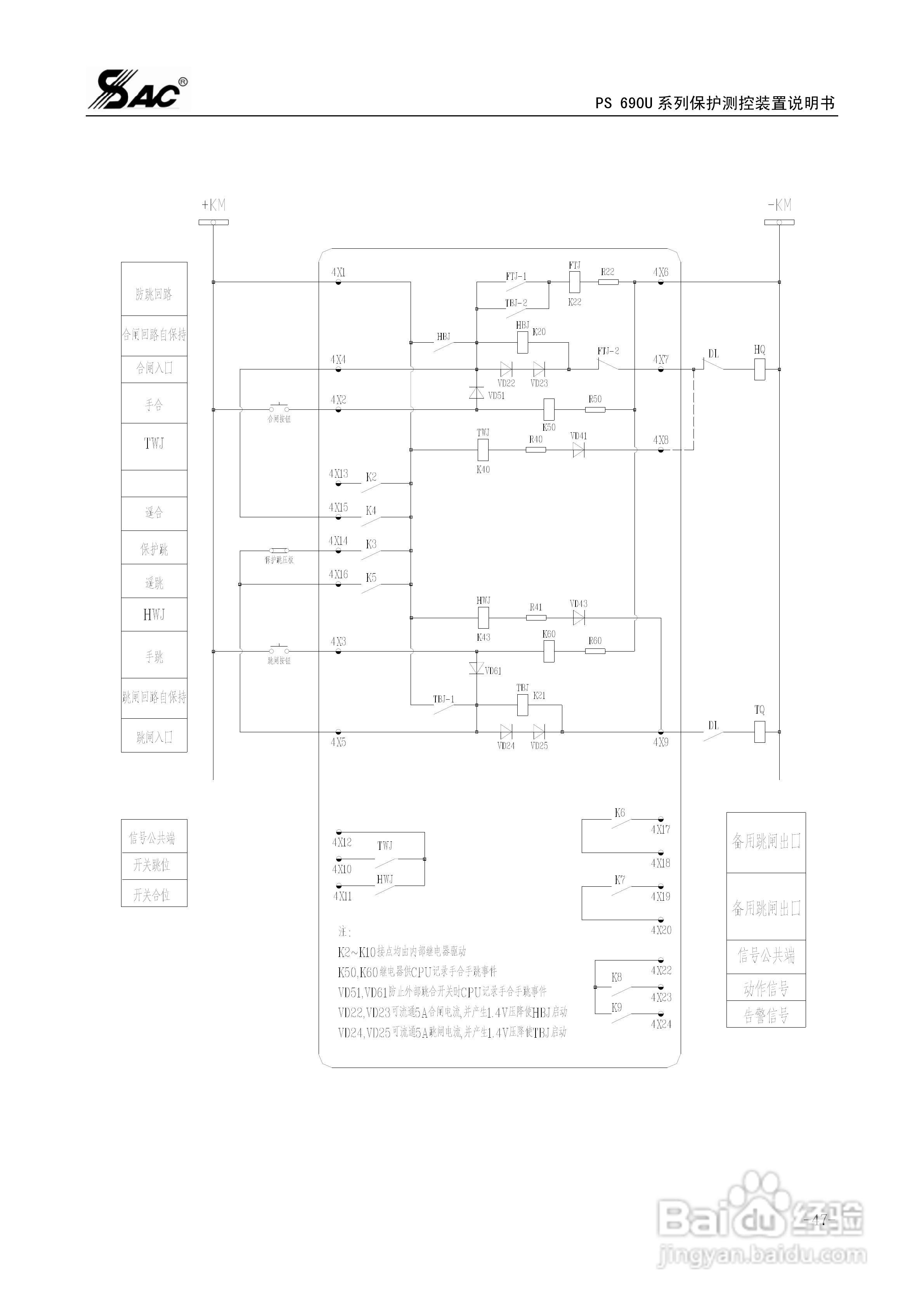 PSM691U电动机差动综合保护装置说明书:[6]