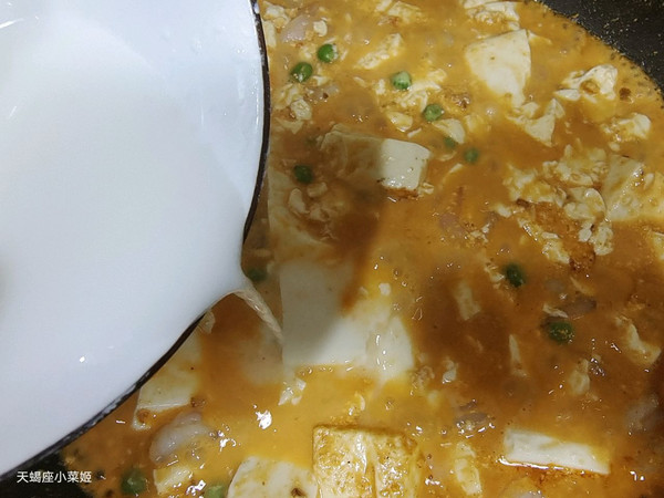 虾仁蟹黄烩豆腐