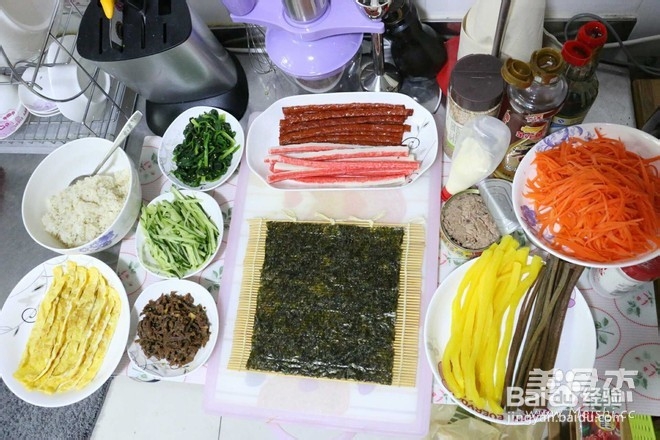 特色紫菜包饭的做法