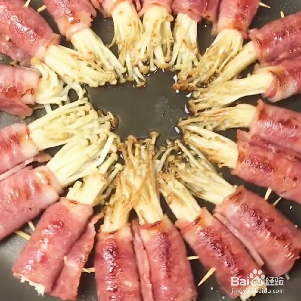 香辣培根金针菇做法