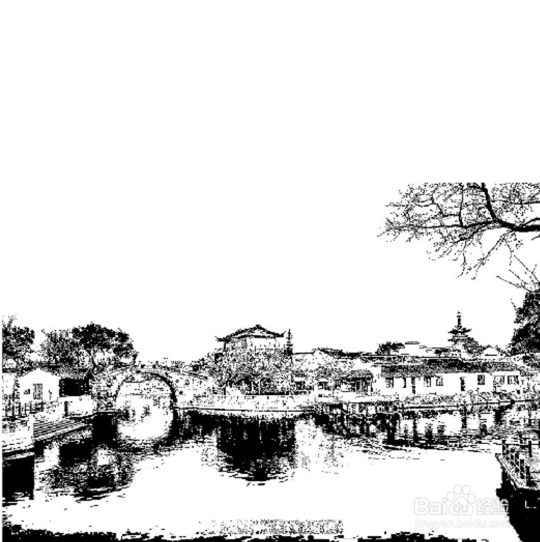 张继枫桥夜泊的简笔画