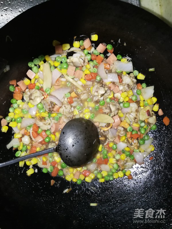 杂蔬炒扇贝的做法