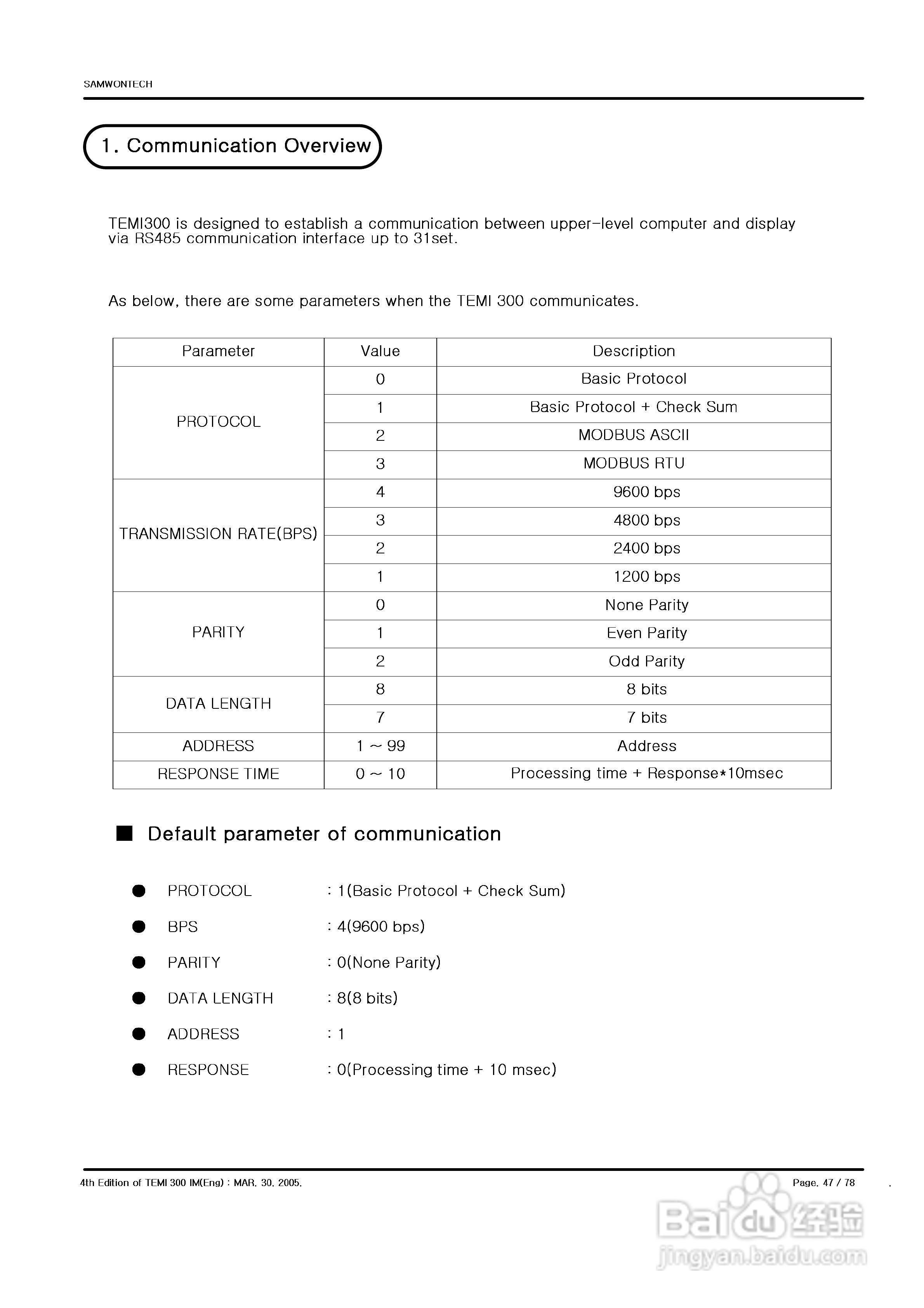 TEMI 300控制器操作使用说明书:[5]