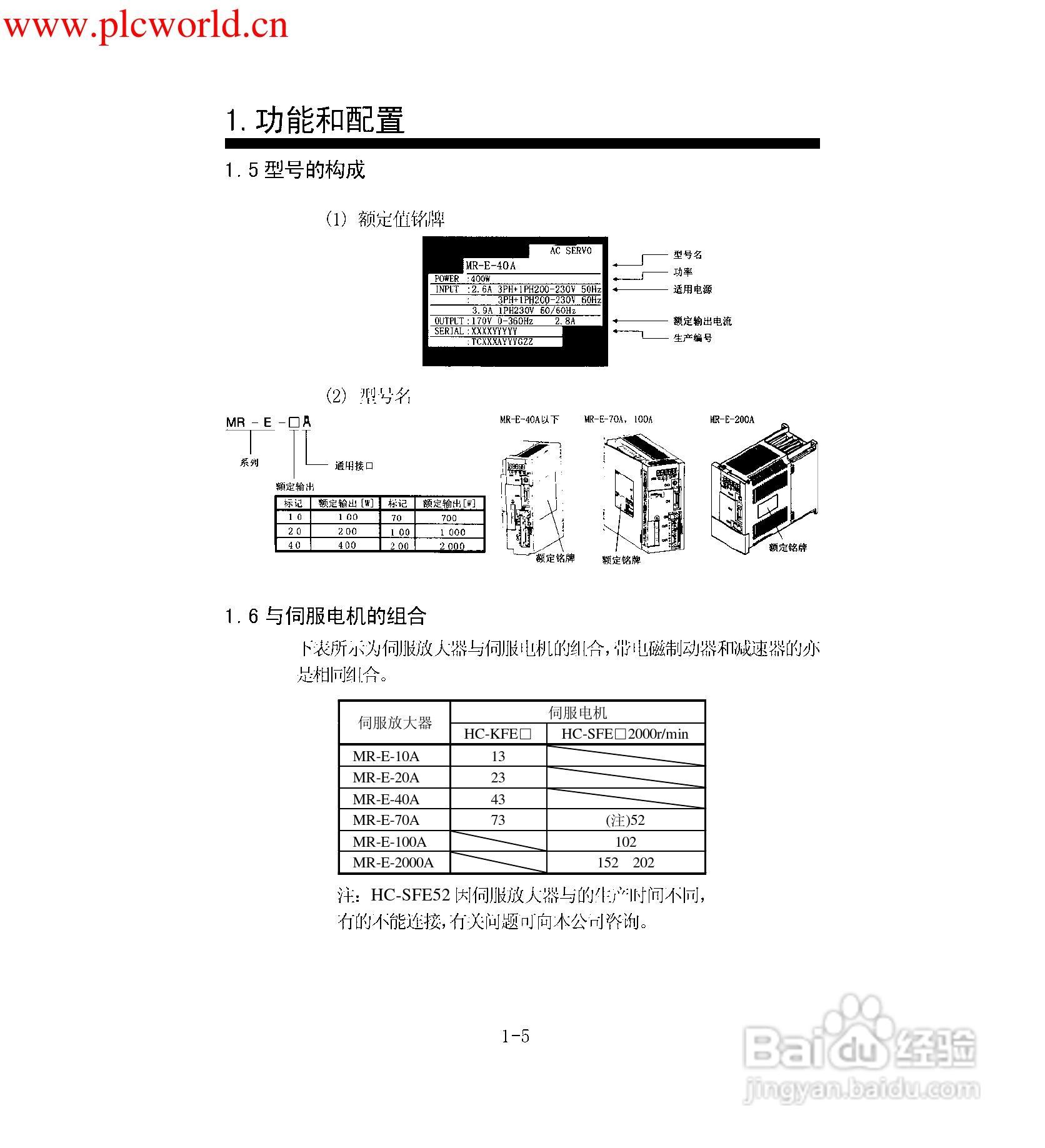 MR-E-A伺服放大器使用手册:[2]