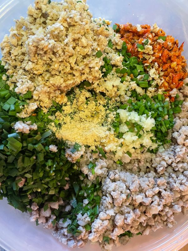 韭菜肉虾米饺子