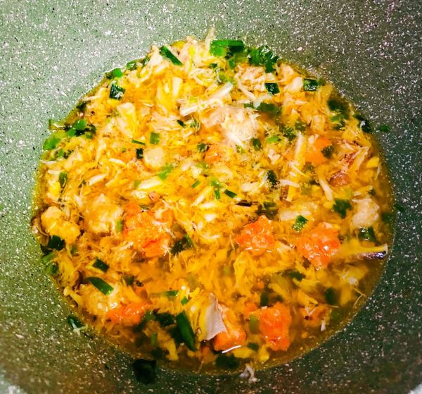 奶白菜醋蟹粉豆腐