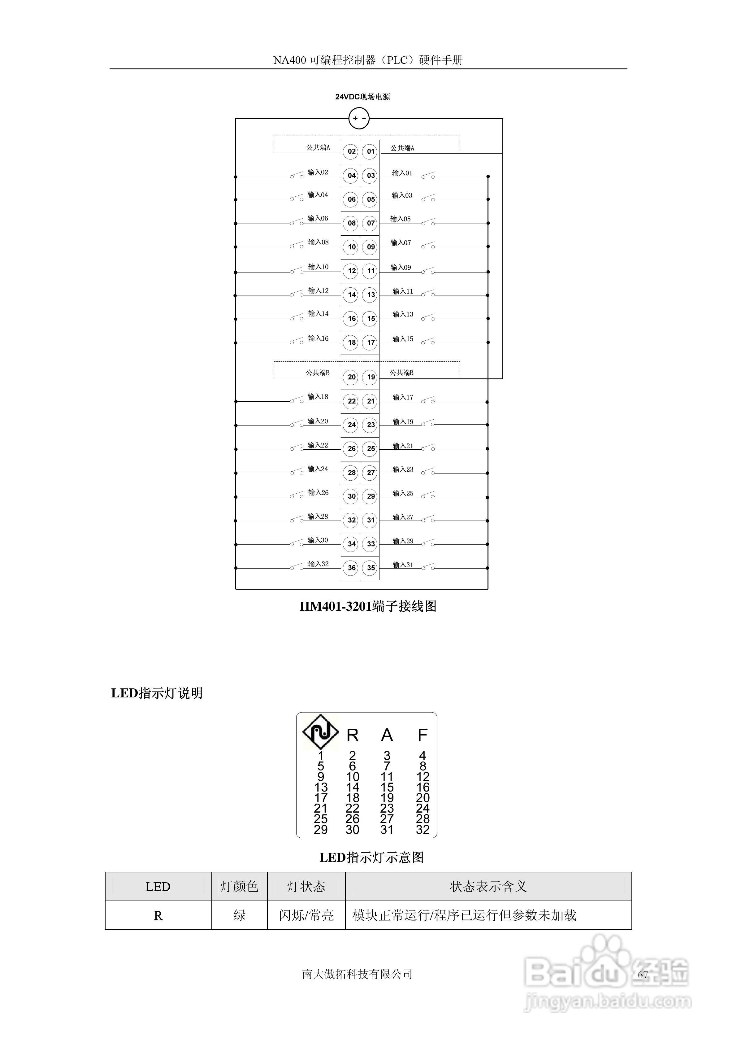 傲拓NA400可编程控制器硬件手册V1.8:[7]