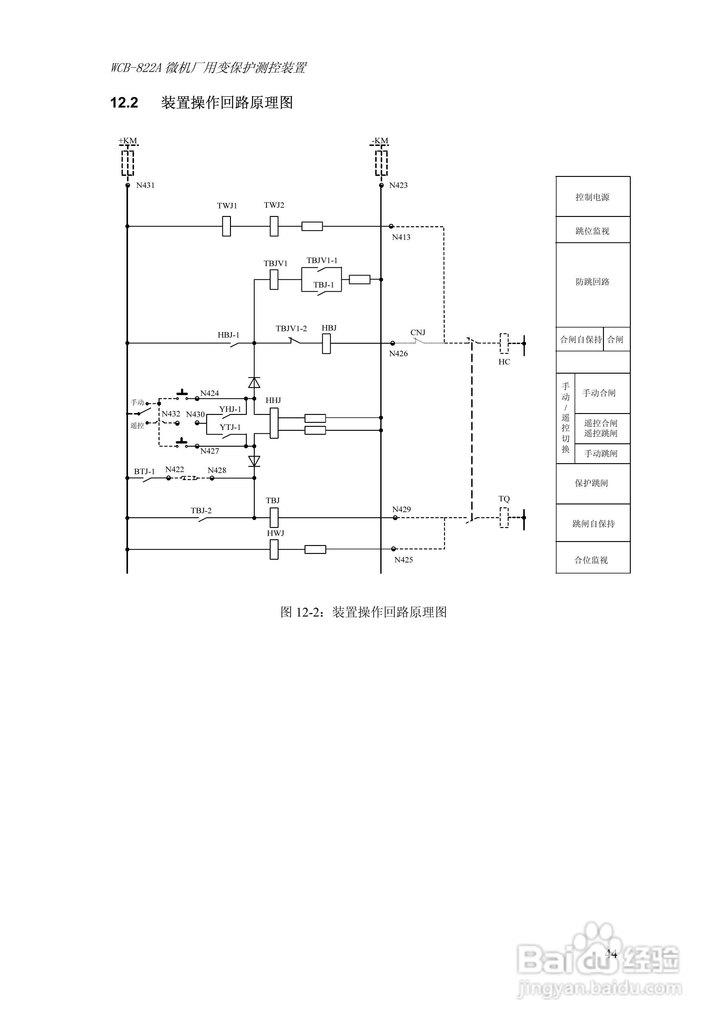 WCB-822A微机厂用变保护测控装置技术及使用说明书:[5]