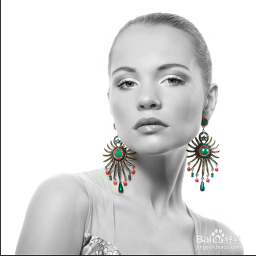 PS中如何调整物品局部彩色突出