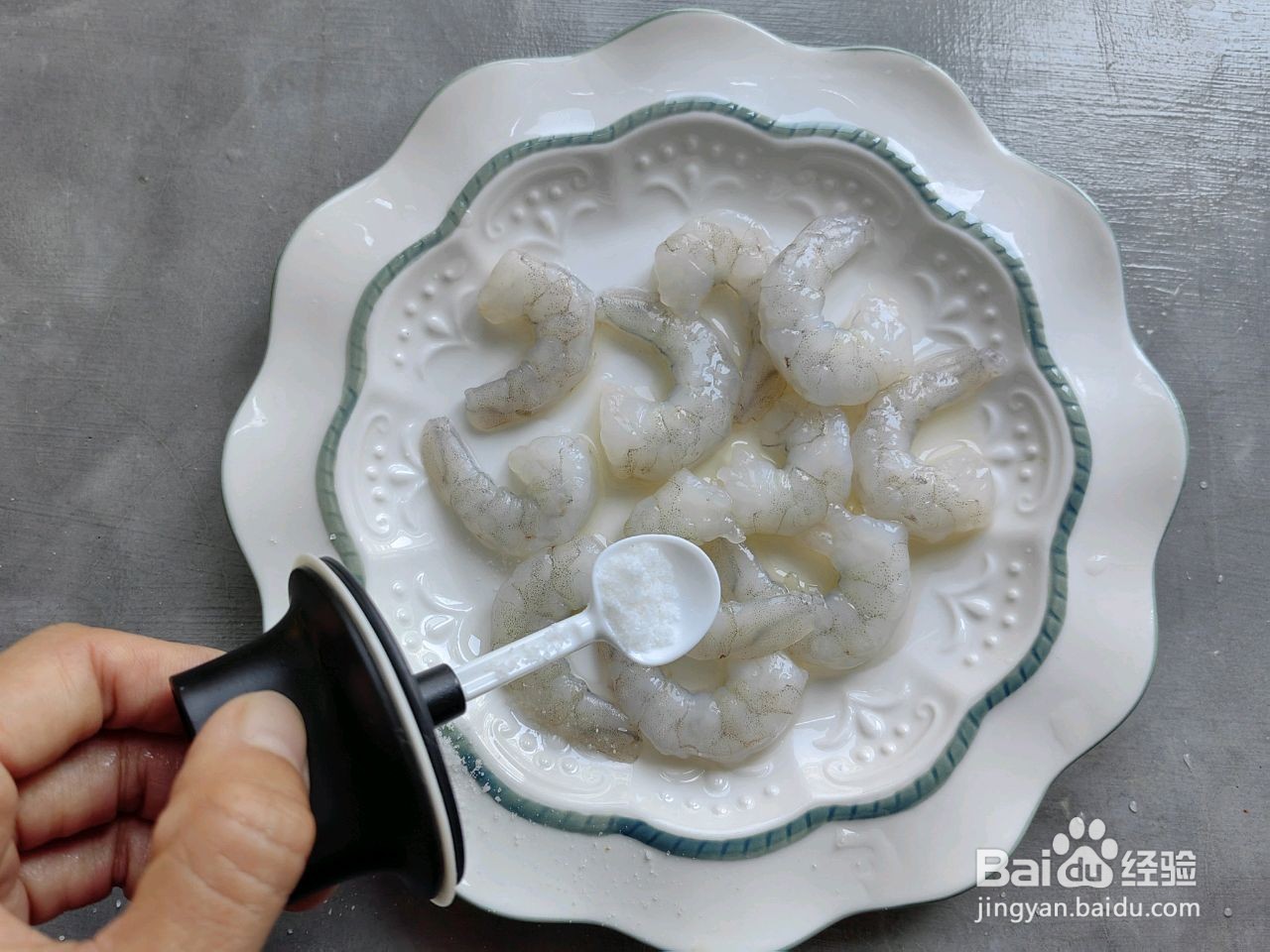 韭苔虾仁炒蛋的做法