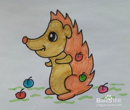 简笔画教程：刺猬的画法