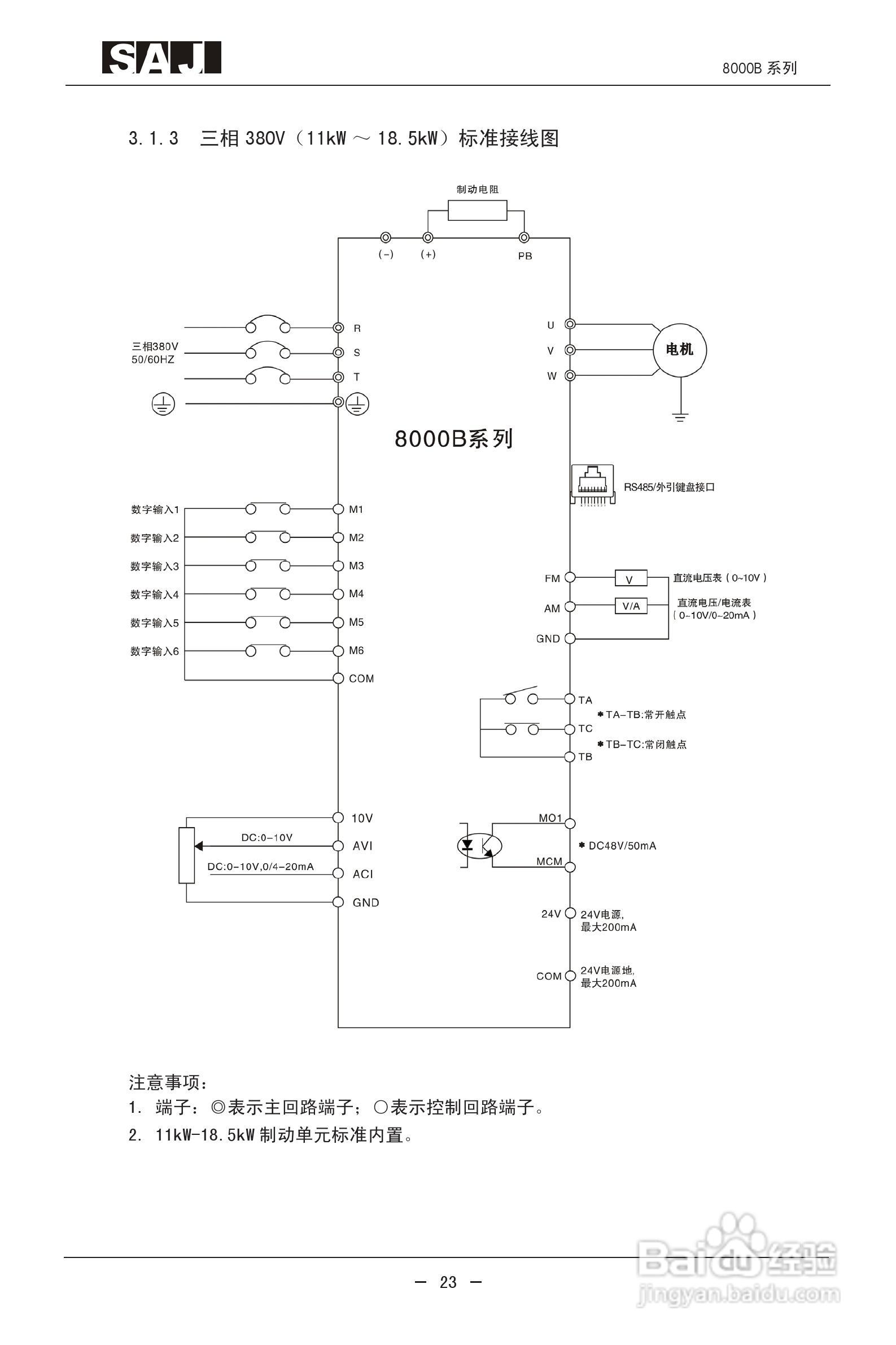 三晶8000B-4T400G增强型变频器用户手册:[3]
