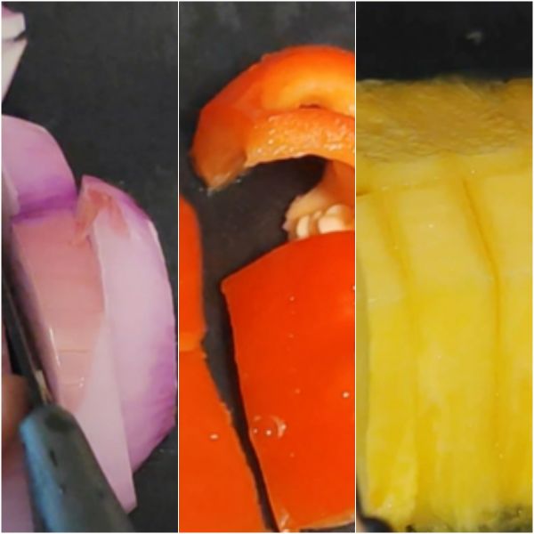 菠萝彩椒鸡肉串