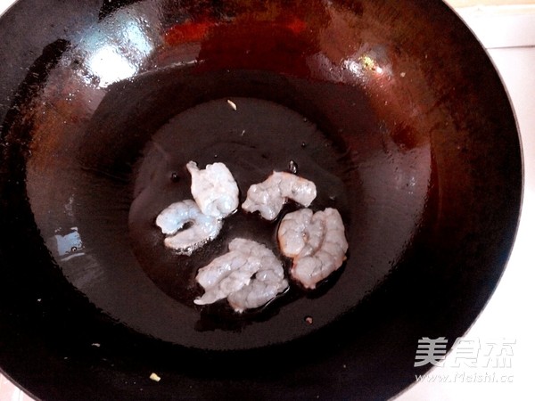 韭菜鲍菇炒虾仁