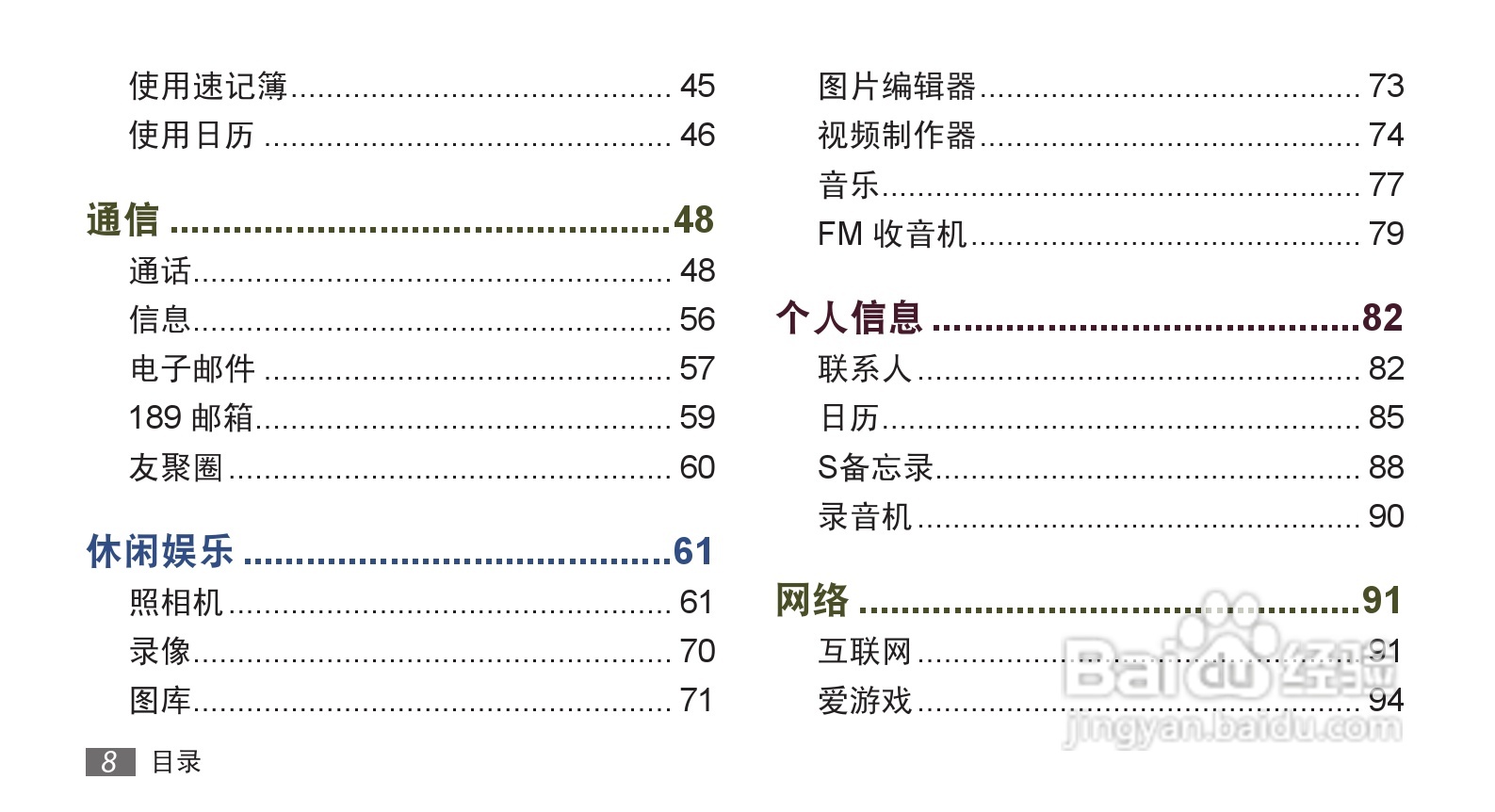 三星 SCH-i889手机说明书:[1]
