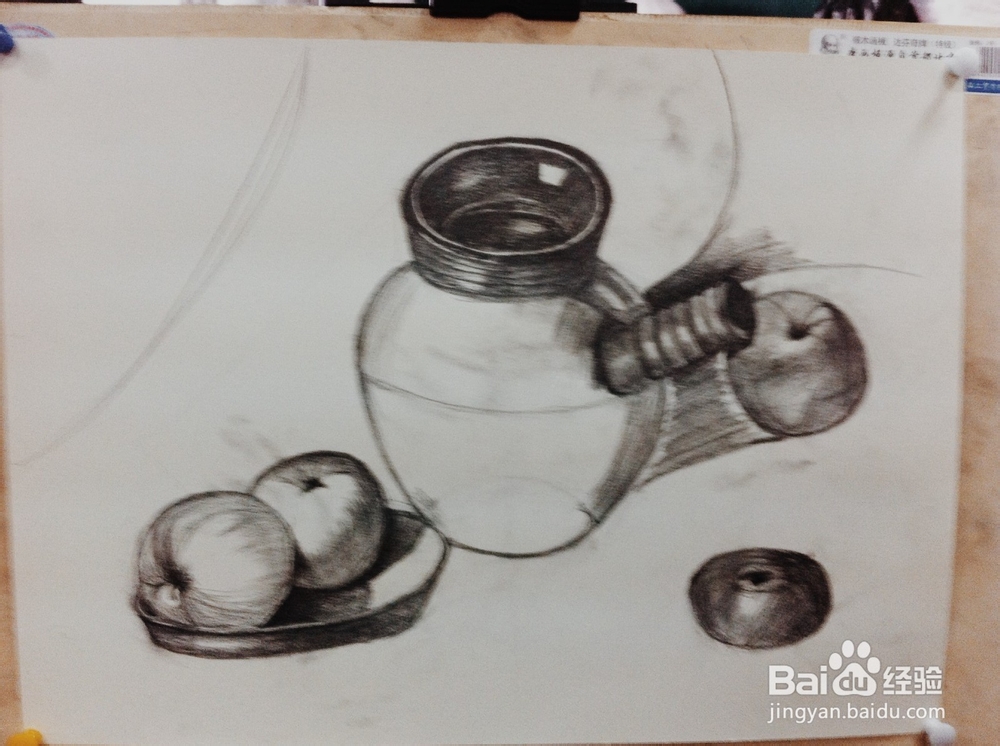 素描静物临摹练习,上阴影