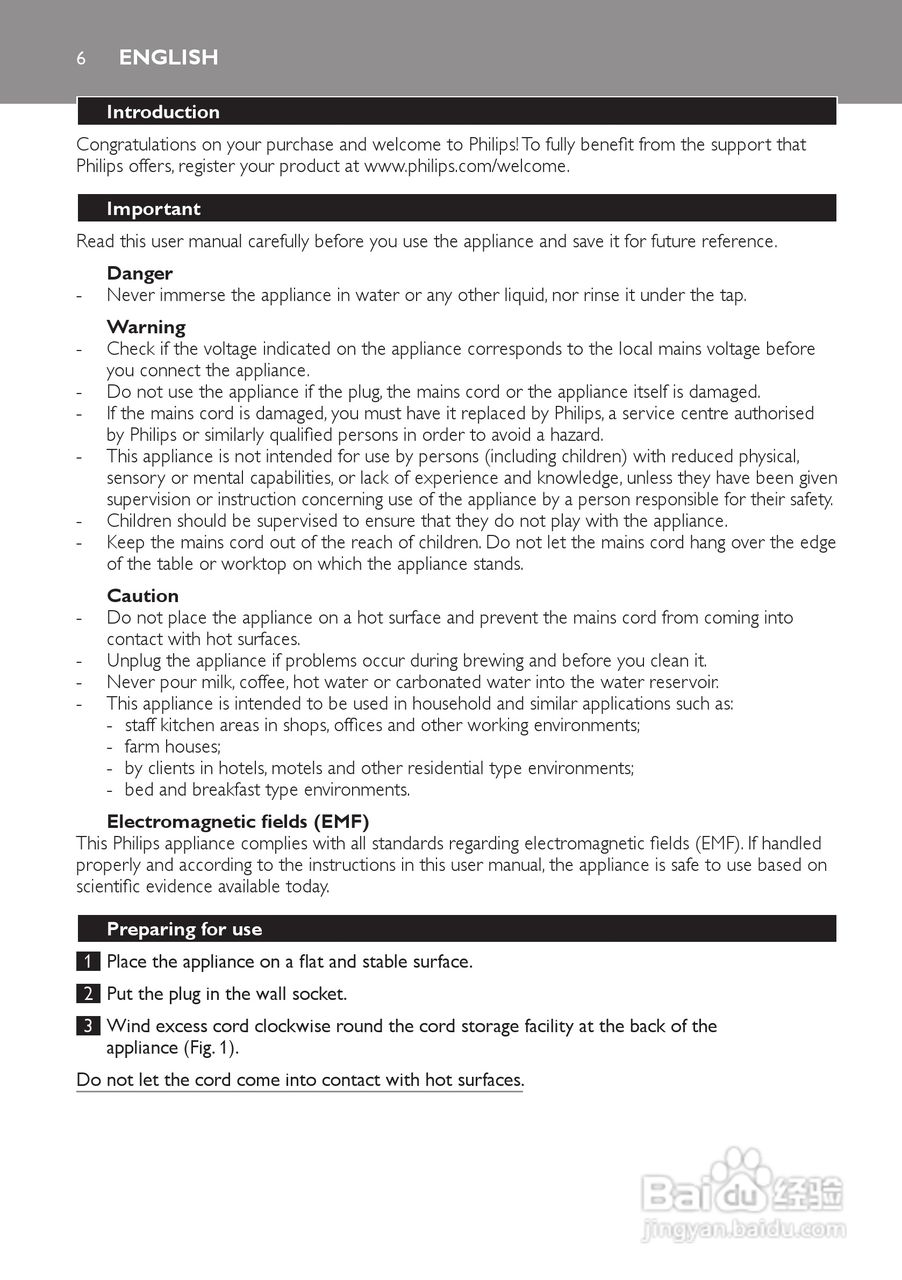 PHILIPS HD7140咖啡机使用说明:[1]