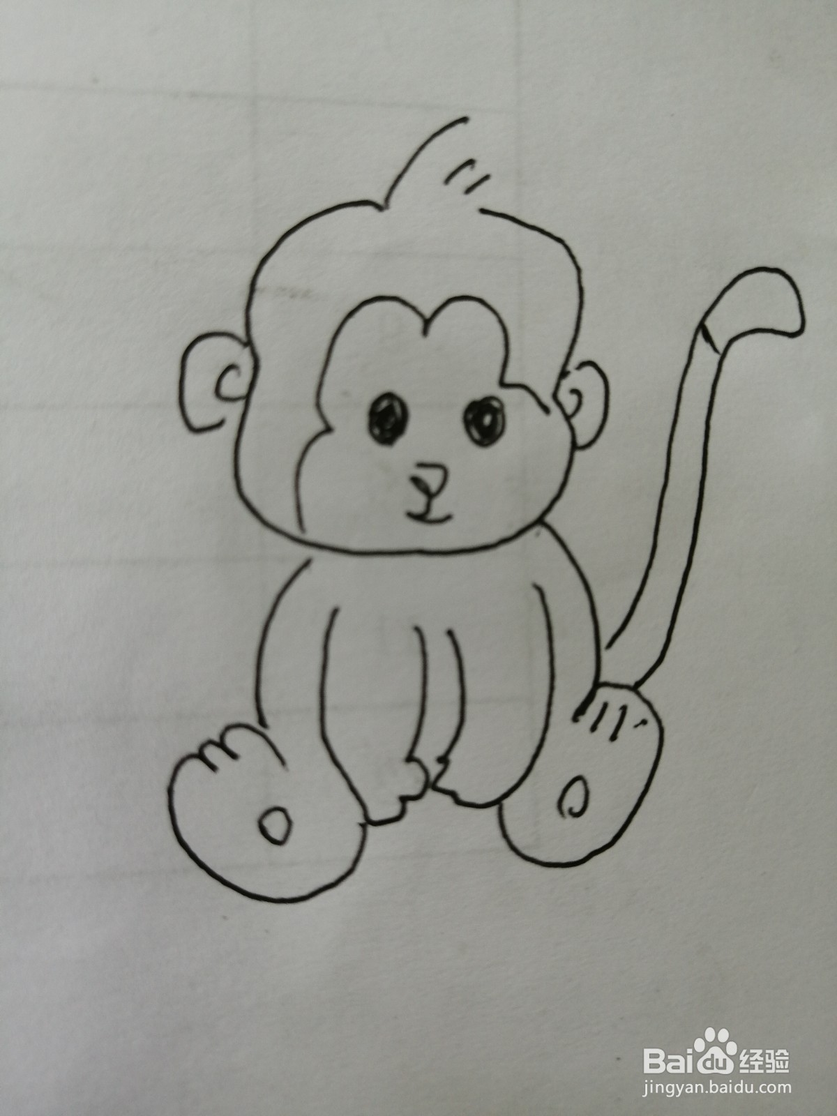 <b>简笔画小猴子怎么画</b>