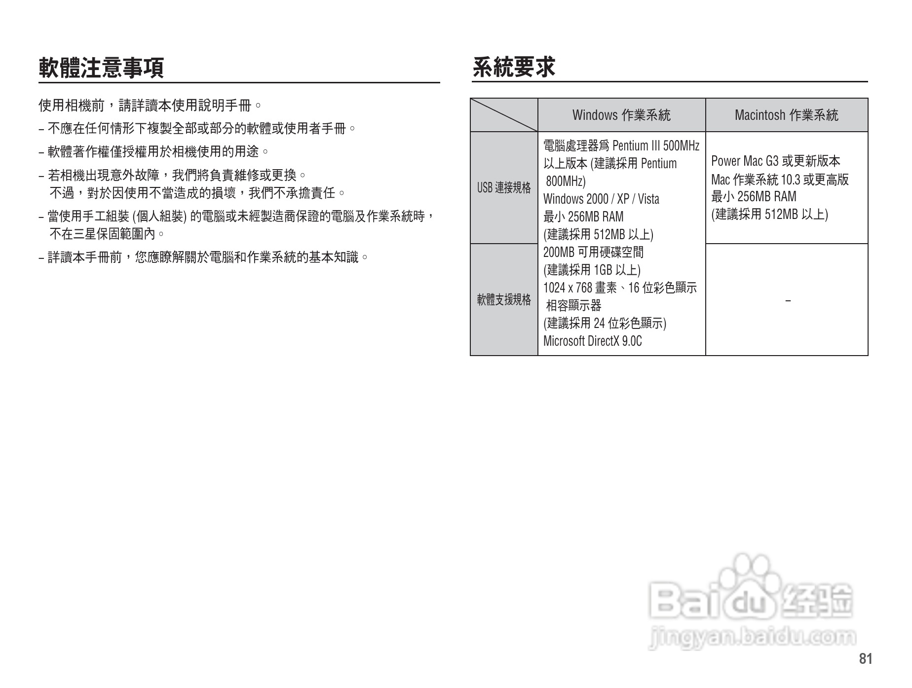 三星L201数码相机使用说明书:[9]
