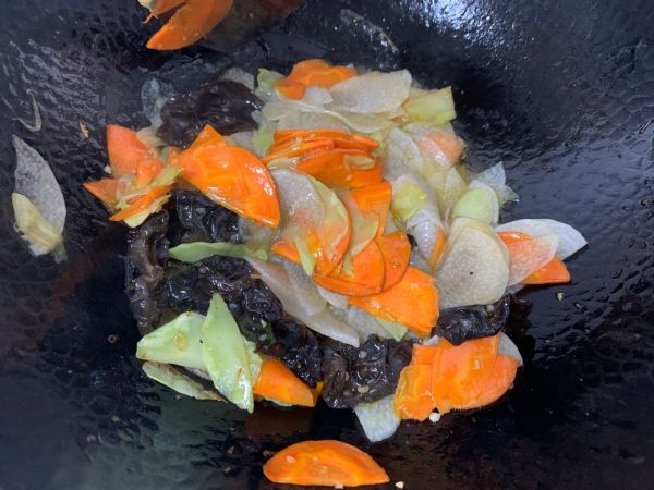 四色脆炒山药片