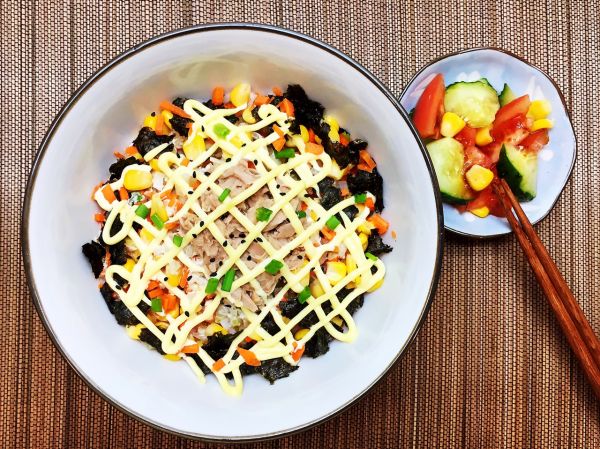 #美食视频挑战赛#金枪鱼拌饭