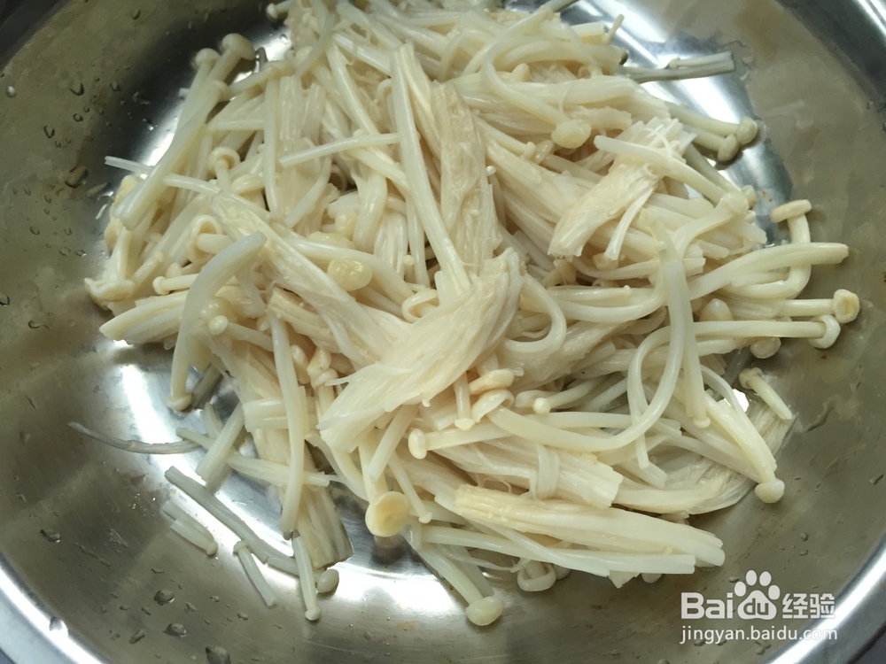 简单凉拌金针菇