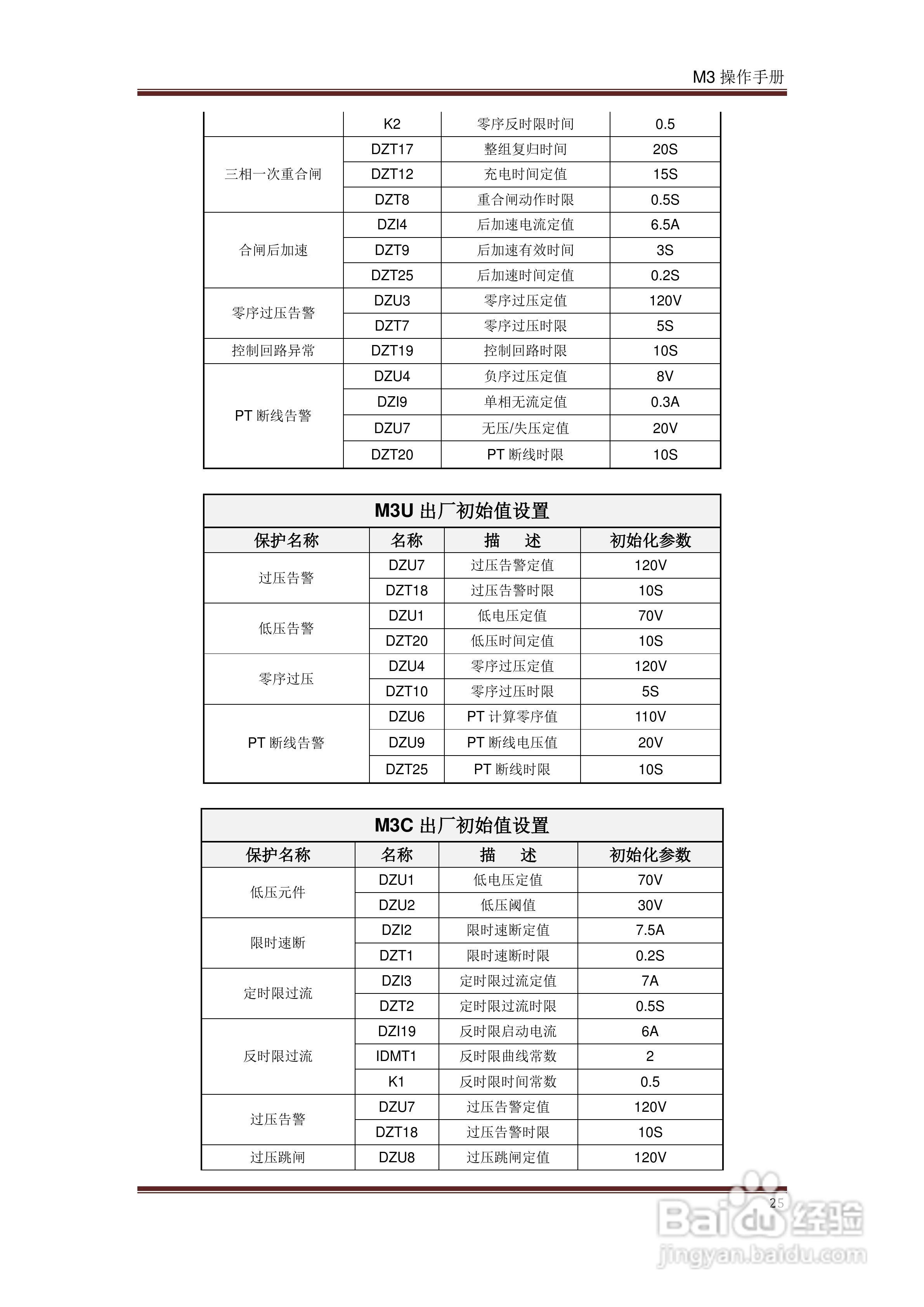 INIX M3系列可编程微机继电保护装置操作手册:[3]