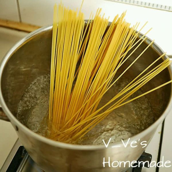 白汁蘑菇培根意面