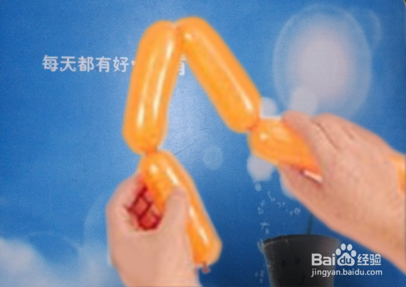 魔术气球教程：[4]三泡结的制作