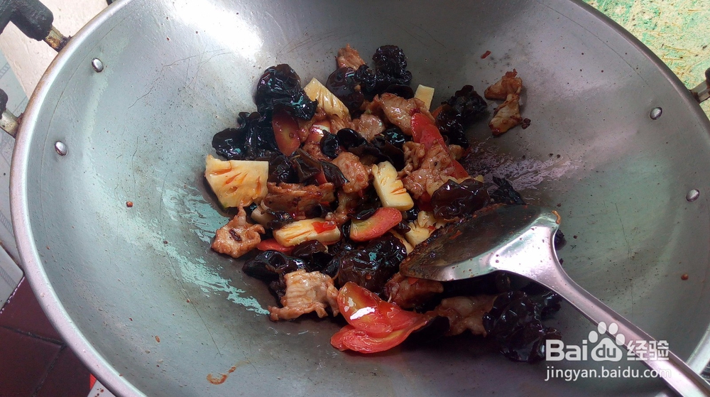 菠萝什锦炒肉片