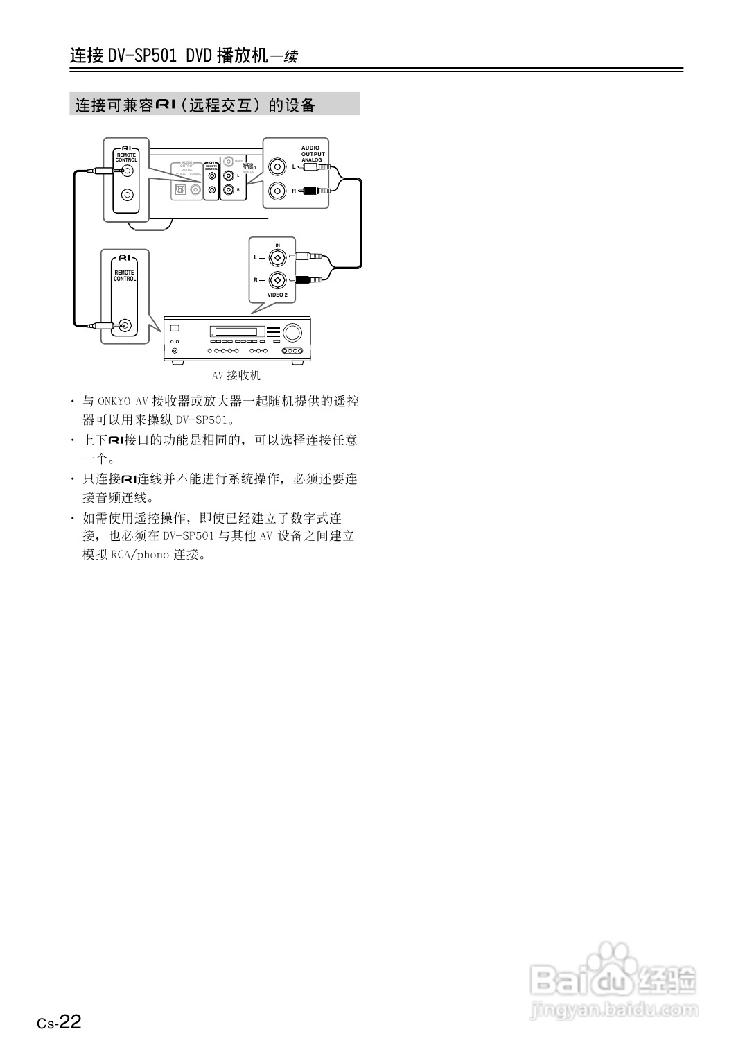 安桥DVD播放机DV-SP501型使用说明书:[2]