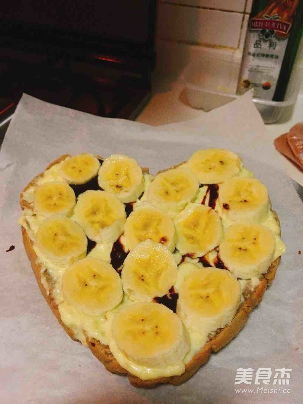 香蕉巧克力卡仕达蛋糕