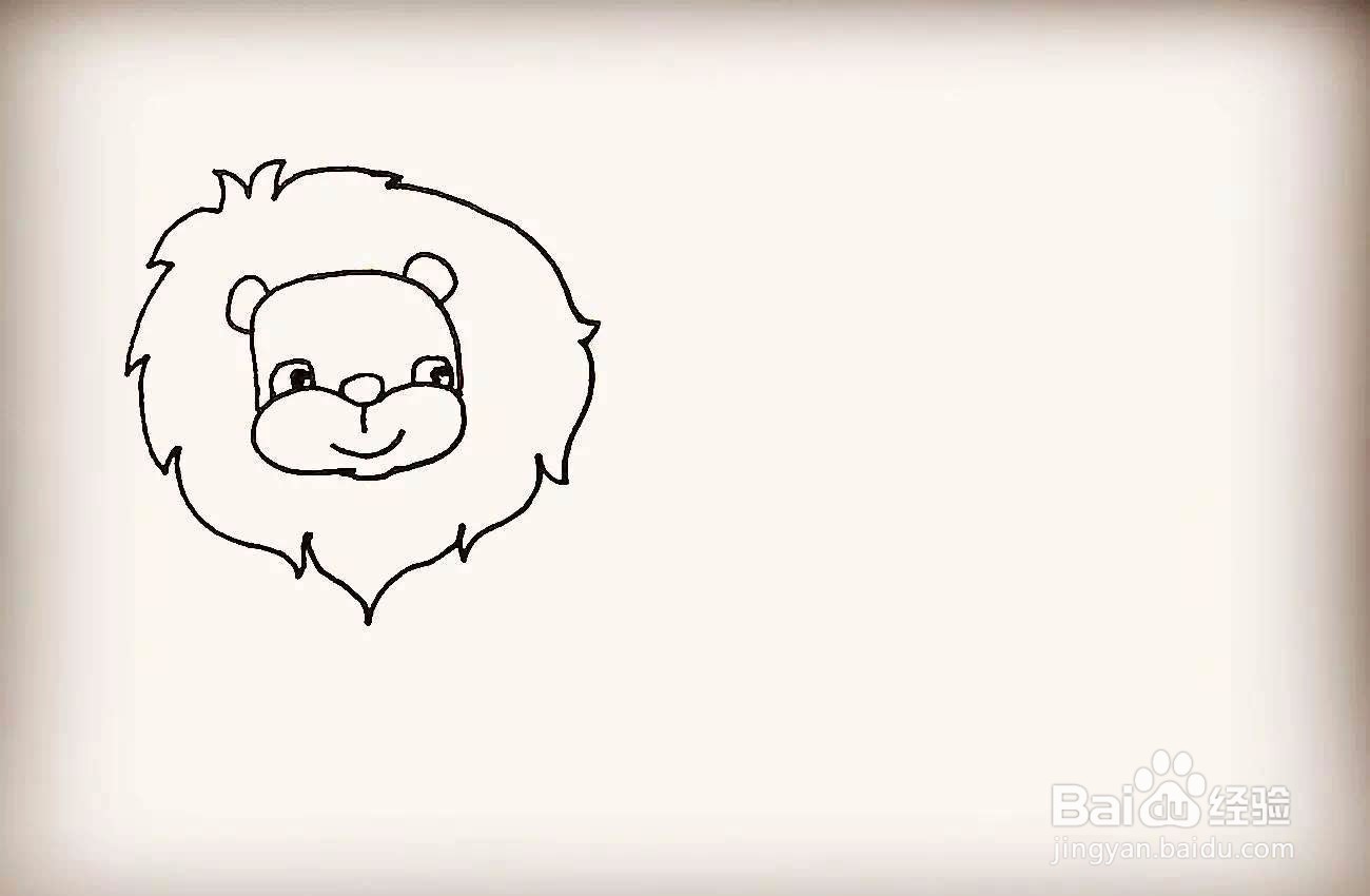 如何画一只好看的小狮子