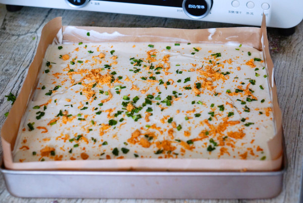 火腿香葱肉松蛋糕卷