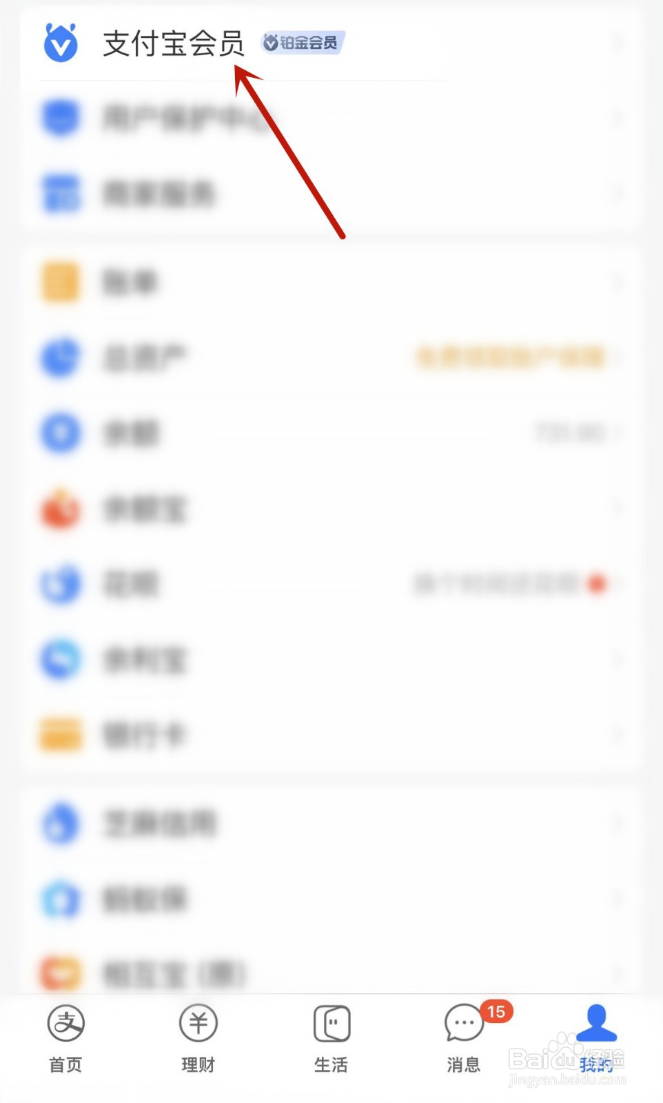 支付宝在哪查看我的会员特权