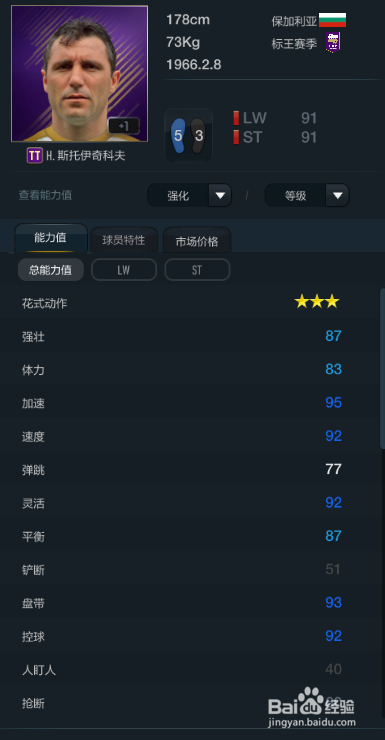 FIFA OL3强壮最好球员推荐（左边锋篇）