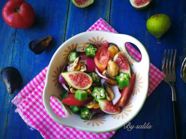 无花果贻贝沙拉