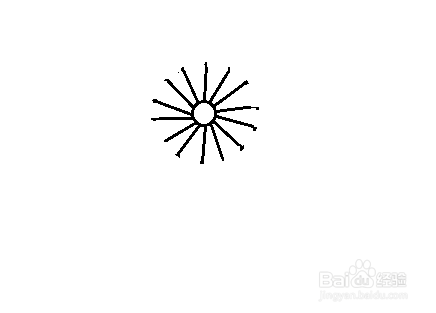 简笔画-如何画菊花的简笔画